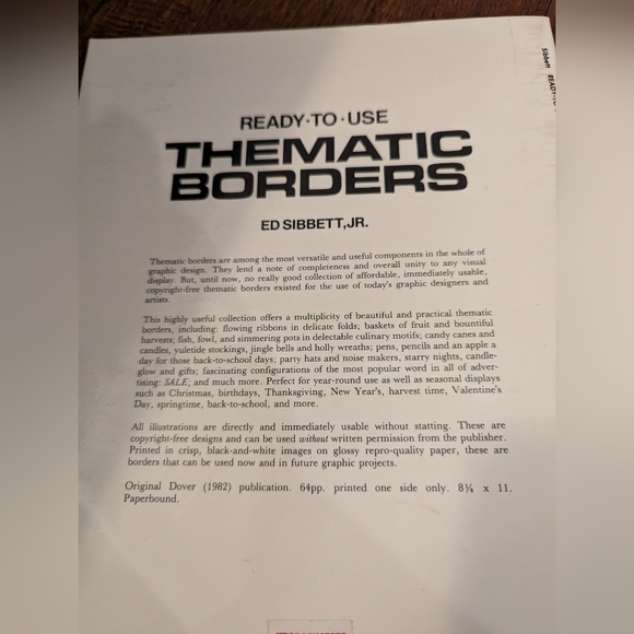 Vintage 1980s paper craft thematic border design book - Picture 7 of 7